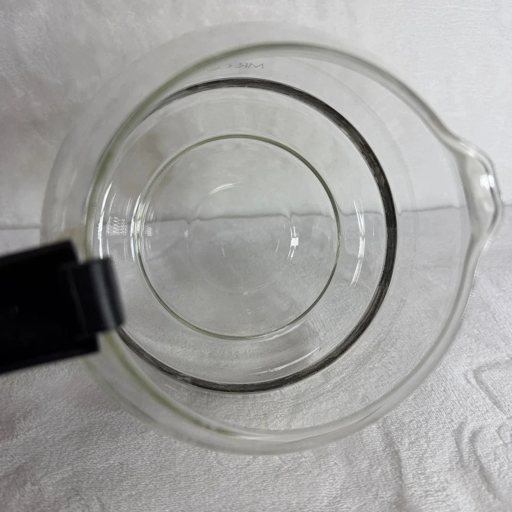 Mr Coffee‎ 12 Cup Replacement Glass Carafe Black Handle Lid Clear Measuring Pot